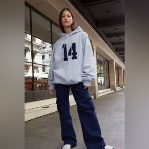 John Galt for Brandy Melville Christy 14 Oversized Hoodie, One Size Fits Most